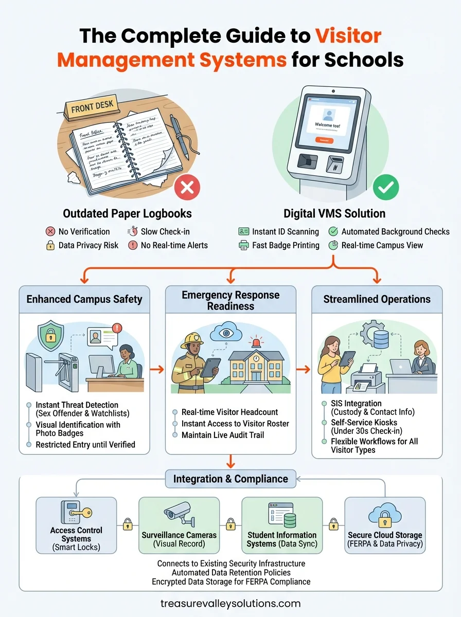 visitor management systems for schools infographic